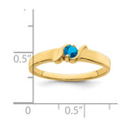 14k Synthetic Family Jewelry Ring