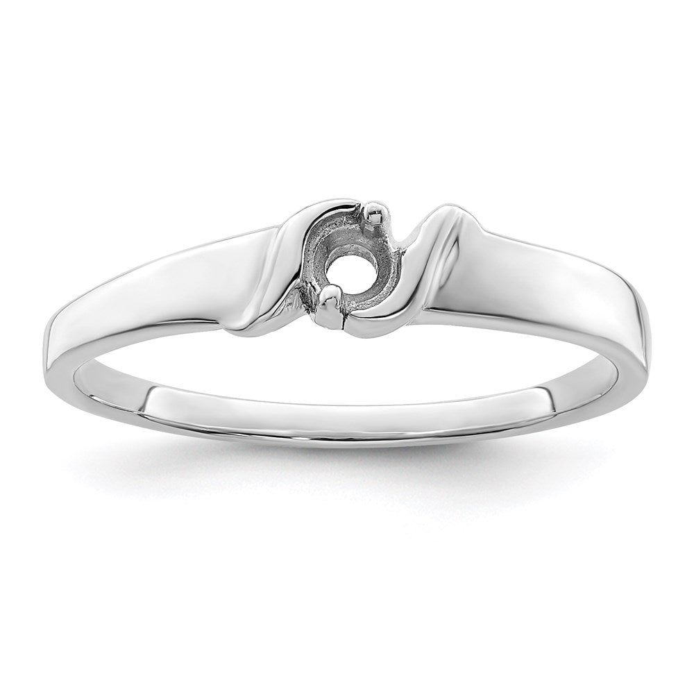 14k White Gold Synthetic Family Jewelry Ring
