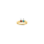 14k Synthetic Family Jewelry Ring