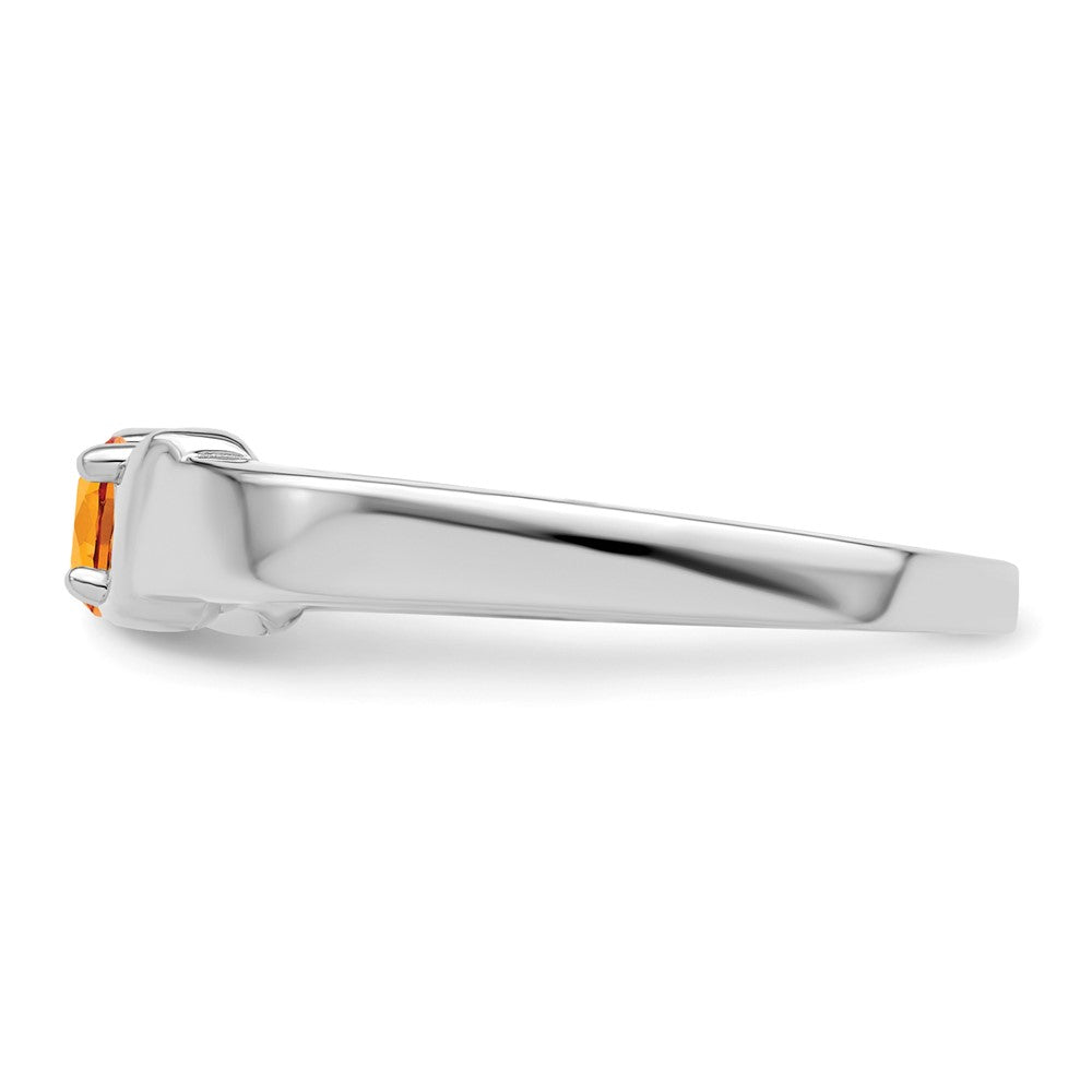 14k White Gold Synthetic Family Jewelry Ring