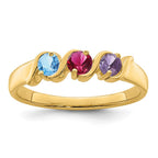 14k Synthetic Family Jewelry Ring