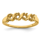 14k Synthetic Family Jewelry Ring