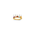 14k Genuine 5 Stone Mother's Ring
