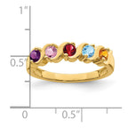 14k Genuine 5 Stone Mother's Ring