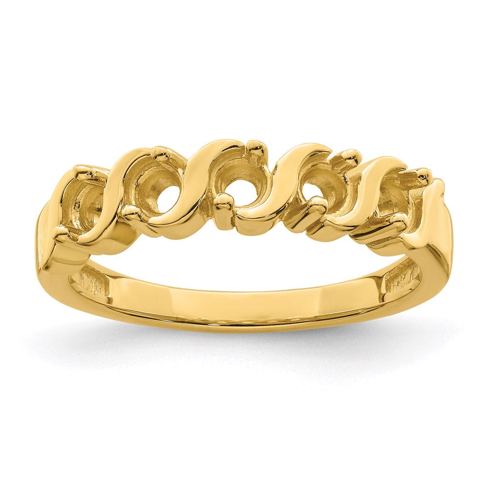 14k Synthetic Family Jewelry Ring