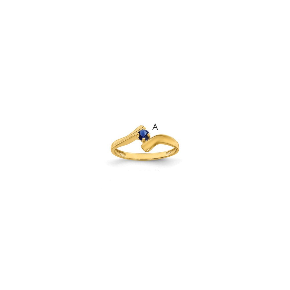 14k Synthetic Family Jewelry Ring