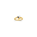 14k Synthetic Family Jewelry Ring