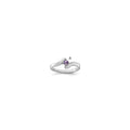 14k White Gold 2mm Synthetic Family Jewelry Ring
