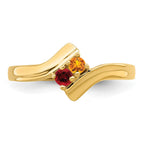 10ky Synthetic Family Jewelry Ring