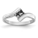 14k White Gold Synthetic Family Jewelry Ring