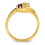 14k Synthetic Family Jewelry Ring