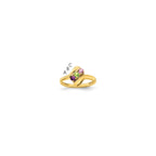 14k Synthetic Family Jewelry Ring
