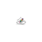 14k White Gold Family Jewelry Ring