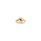14k Synthetic Family Jewelry Ring