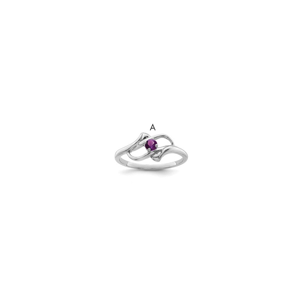 14k White Gold Family Jewelry Ring