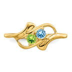 14k Synthetic Family Jewelry Ring