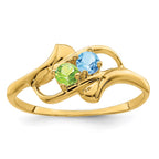 14k Synthetic Family Jewelry Ring