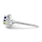 14k White Gold Family Jewelry Ring