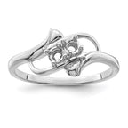 14k White Gold Family Jewelry Ring
