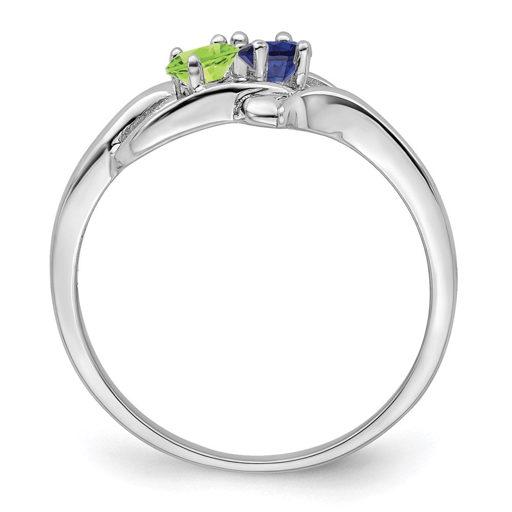 14k White Gold Family Jewelry Ring