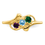 14k Synthetic Family Jewelry Ring