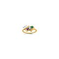 14k Genuine 3 Stone Mother's Ring