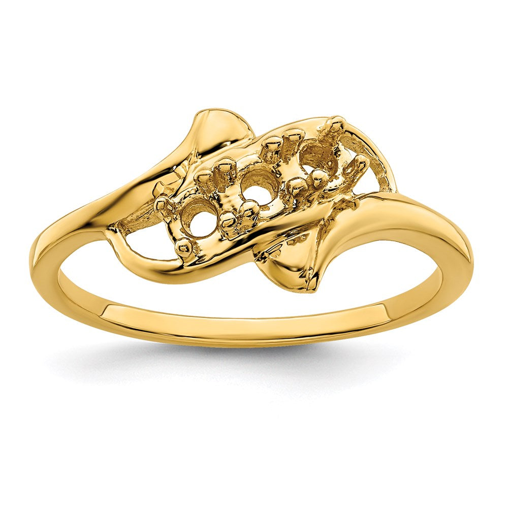 14k Synthetic Family Jewelry Ring
