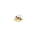 14k Genuine 5 Stone Mother's Ring