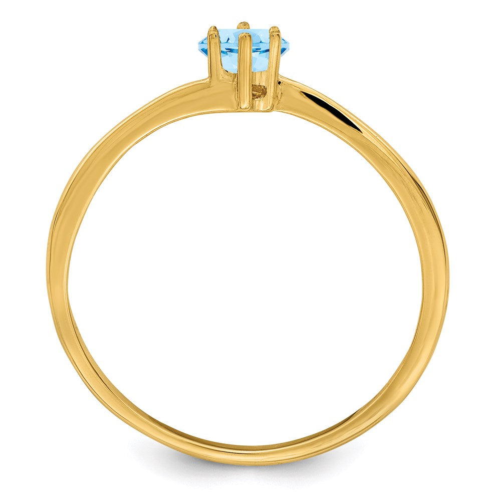 14k 3mm Synthetic Family Jewelry Ring