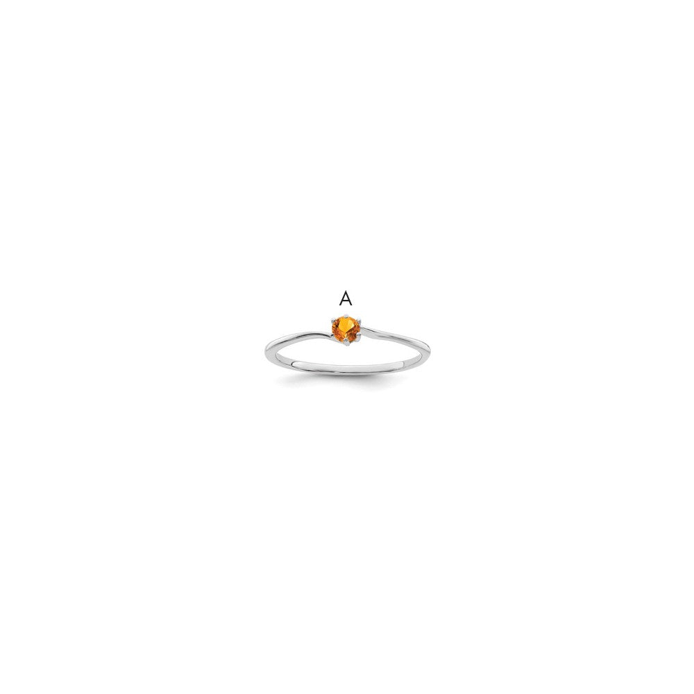 14k White Gold Family Jewelry Ring
