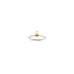 14k White Gold 3mm Synthetic Family Jewelry Ring