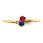 14k Synthetic Family Jewelry Ring