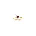 14k Synthetic Family Jewelry Ring