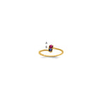 14k Synthetic Family Jewelry Ring