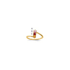14k Synthetic Family Jewelry Ring