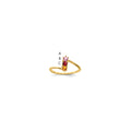 14k Genuine 3 Stone Mother's Ring