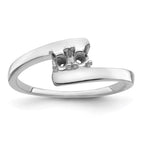 14k White Gold Synthetic Family Jewelry Ring