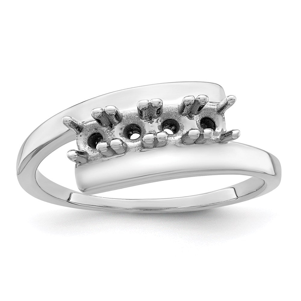 14k White Gold 2.5mm Synthetic Family Jewelry Ring