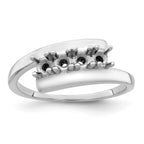 14k White Gold 2.5mm Synthetic Family Jewelry Ring