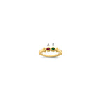 14k Synthetic Family Jewelry Ring