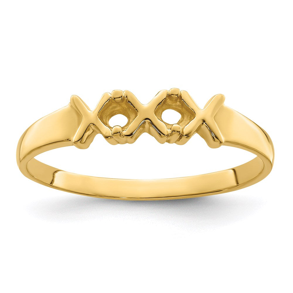 14k Synthetic Family Jewelry Ring