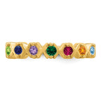 14k 2.5mm Synthetic Family Jewelry Ring