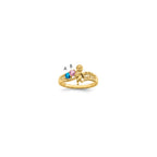 14k Synthetic Family Jewelry Ring