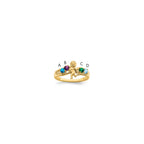 14k Genuine 4 Stone Mother's Ring