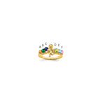 14k 2.5mm Synthetic Family Jewelry Ring