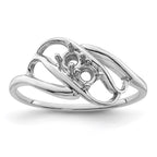 14k White Gold Synthetic Family Jewelry Ring