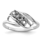 14k White Gold 2.5mm Synthetic Family Jewelry Ring