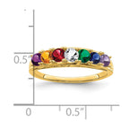 14kw Synthetic Family Jewelry Ring
