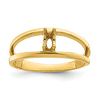 14k 5x3mm Oval Synthetic Family Jewelry Ring