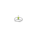 14k White Gold Genuine 1 Stone Mother's Ring
